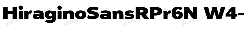 HiraginoSansRPr6N W4字体转换